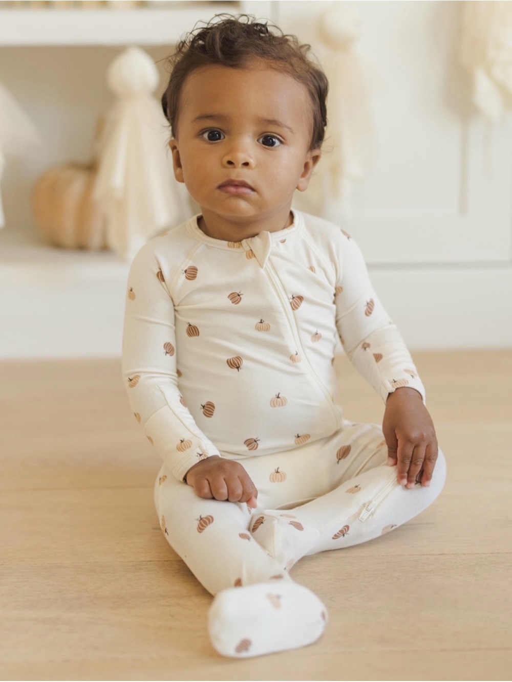 NWT Quincy Mae Bamboo Pumpkin Sleeper